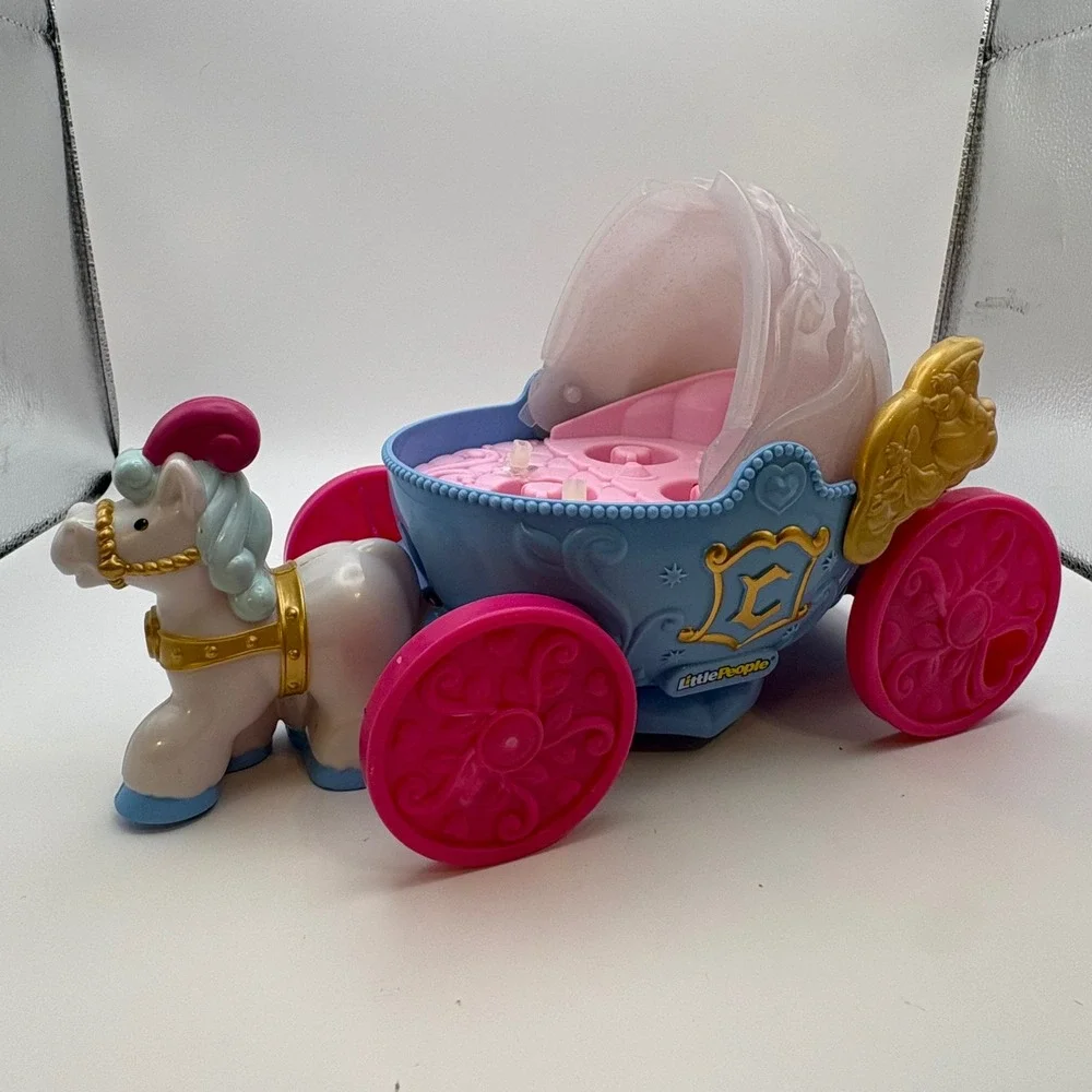 Fisher Price Little People Cinderella Carriage Coach Horse Only Disney Princess